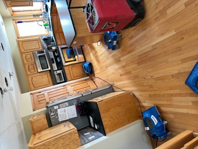 Professional water damage restoration equipment deployed in Kimball, MN